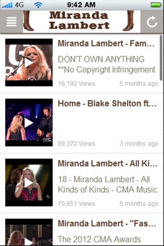 Stars of Country Miranda Lambert screenshot 2