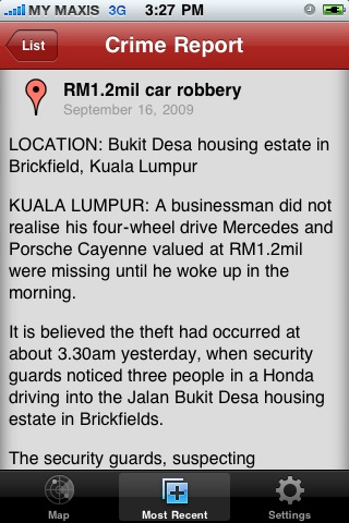 Malaysia Crime screenshot 4