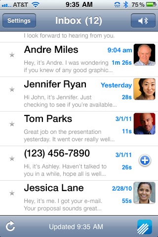 Enventis Visual Voicemail screenshot 2
