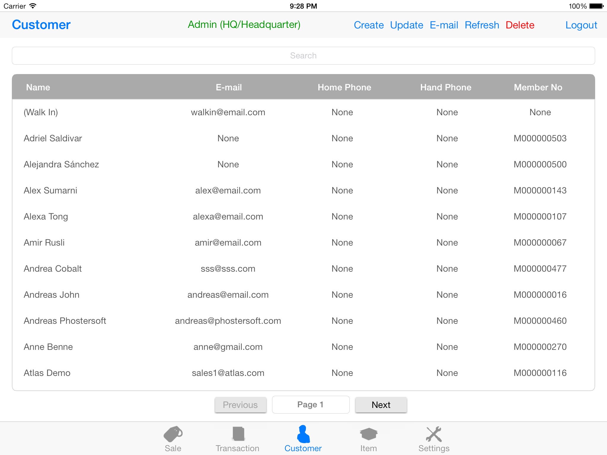 Gazelle Point-of-Sale for iPad screenshot 3