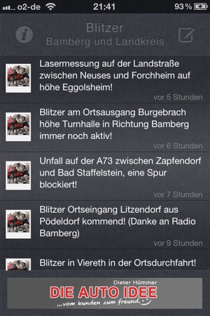 Blitzer - Bamberg und Landkreis(圖2)-速報App