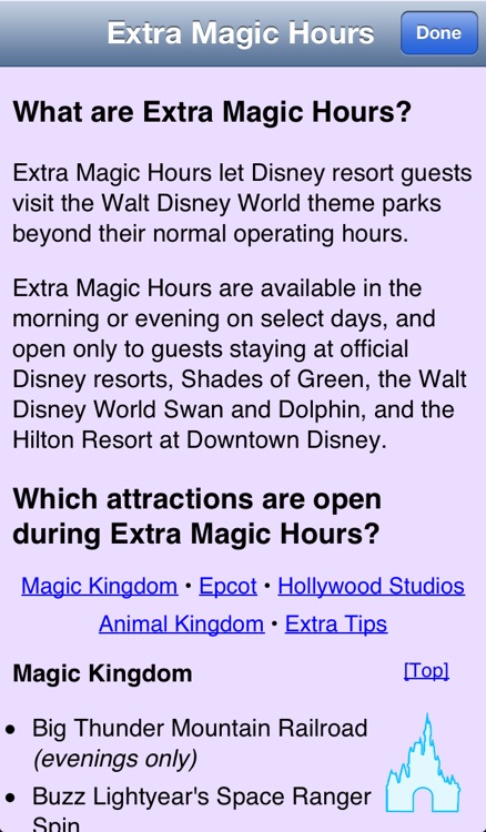 Walt Disney World Park Hours