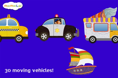 First Vehicles - Things that Go! Toddler Trucks and Cars ( Interactive Games, Truck Puzzles for Baby, Toddler and Preschool Kids ) screenshot 4