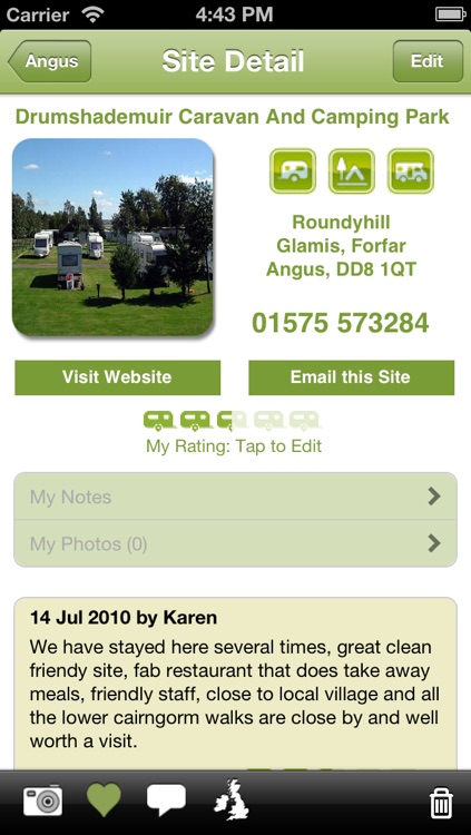 Sites UK Lite - Caravan and Camping Sites in the UK