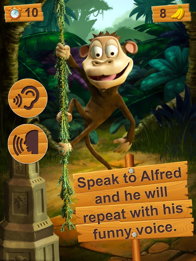 Alfred the talking monkey for iPad