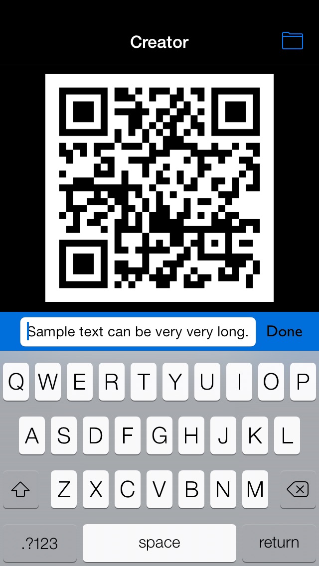 QR Code Creator - Generate and Read QR Codes iPhone App