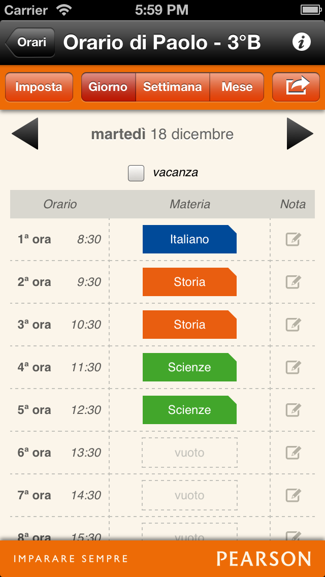 How to cancel & delete Orario Scuola Pearson - Studente from iphone & ipad 3