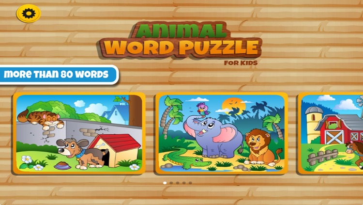 Animal Word Learning Puzzle for Kids and Toddlers by Michael Contento