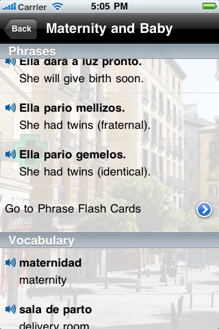 Medical Spanish - Accelerated Study Course screenshot 3