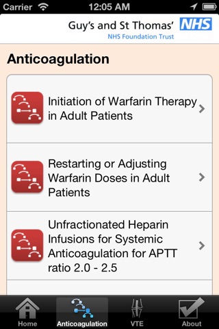 Thrombosis Guidelines screenshot 3