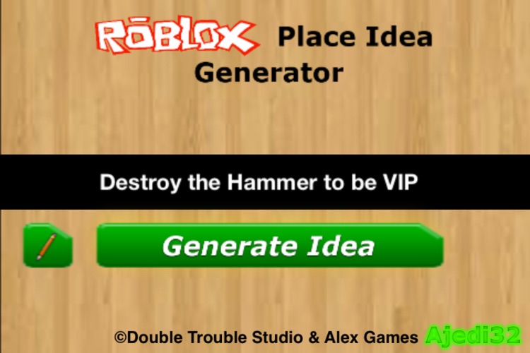 Idea Generator for ROBLOX