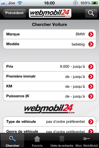 WebMobil24 screenshot 2