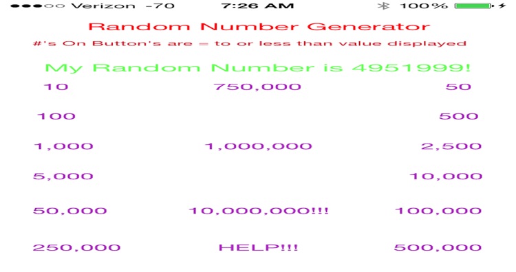 Extreme Random Number Generator screenshot-3