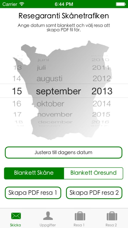 Resegaranti Skånetrafiken