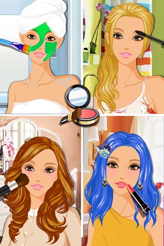 Girls Play Makeup - salon games screenshot 2