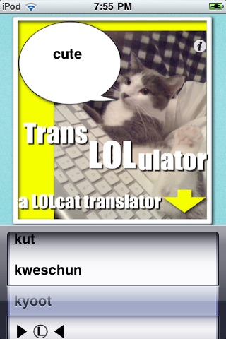 LOLcat Translator: The TransLOLulator screenshot 3