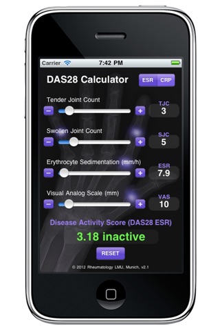 DAS28 Calculator screenshot 2