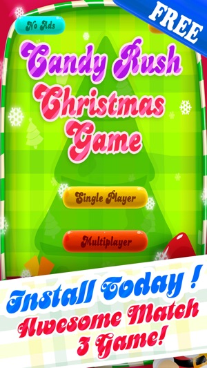 Candy Rush Christmas Games - Fun Xmas Candies Swapping Puzzl(圖5)-速報App