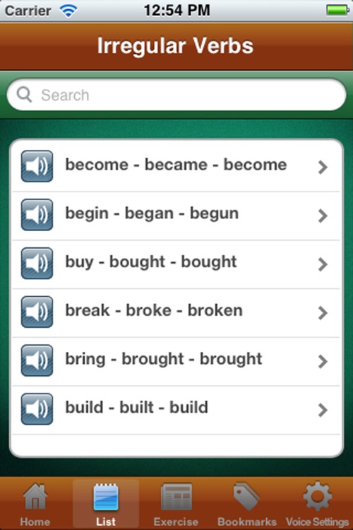 Campus Irregular Verbs