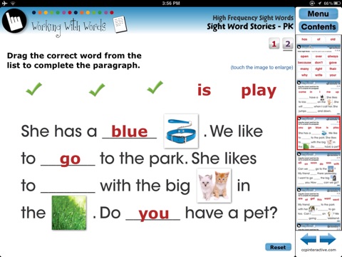 High Frequency Sight Words - Common Core screenshot 3