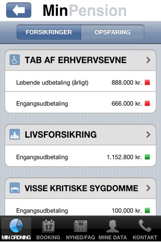 Minpension.dk screenshot 2