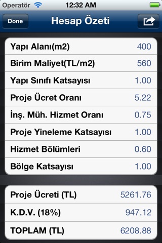 Proje Maliyet screenshot 2