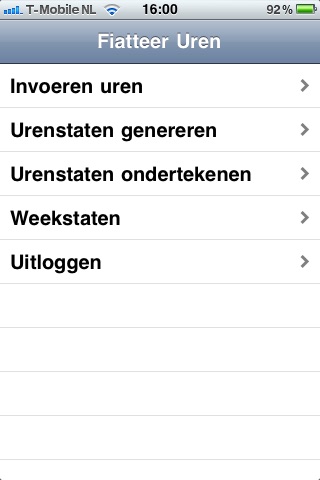 Fiatteer Uren screenshot 2