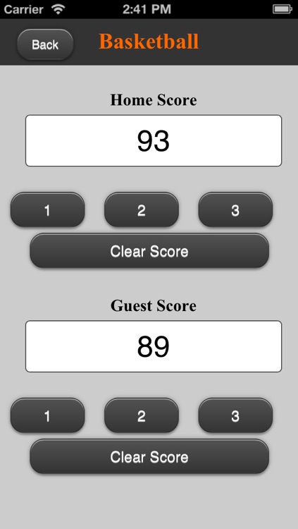 Basket Score - ScoreKeeper5000