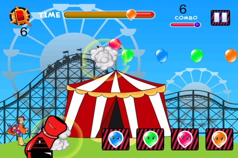 Angry clown shooting color balloon - Free Edition screenshot 3