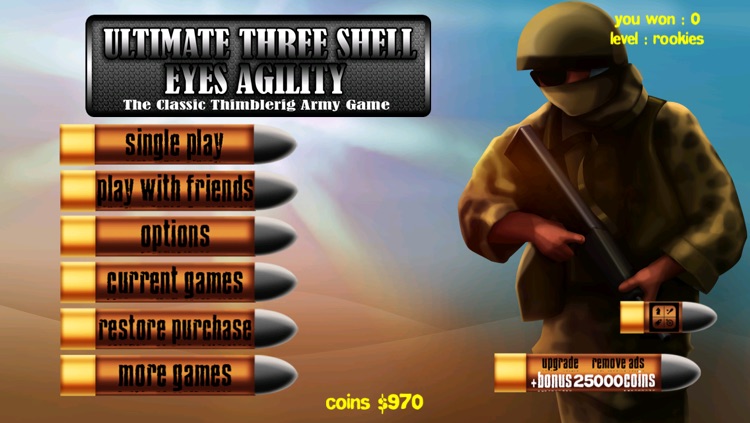 Ultimate Three Shell Eyes Agility : The Classic Thimblerig Army Game - Free Edition