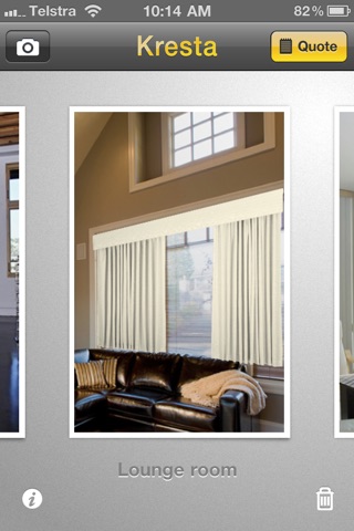 Kresta iPhone App for blinds, curtains, shutters and awnings screenshot 2
