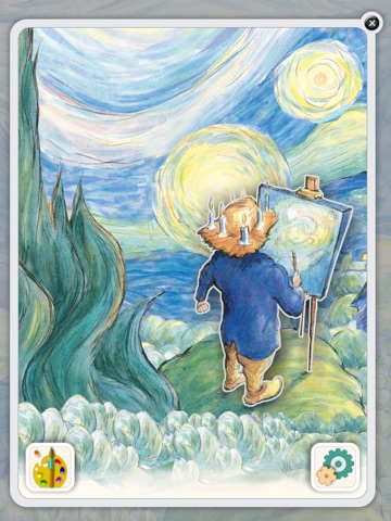 Van Gogh and the Sunflowers: encourage creativity and teach your child art history in this interactive book with text and paintings by Laurence Anholt (by Auryn Apps) screenshot 3