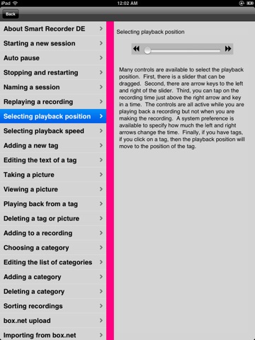 Smart Recorder DE Classic for iPad - The music and voice recording app screenshot 2
