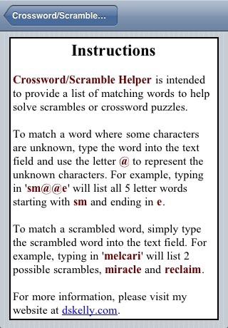 FREE Crossword Scramble Anagram Jumble Helper screenshot 3