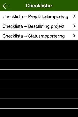 En app om projektledning screenshot 3
