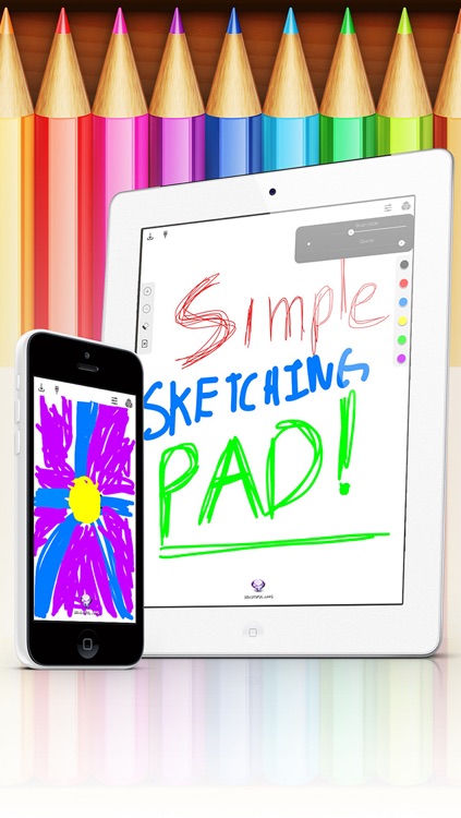 Simple Sketching Pad - Make a quick pencil/paint sketch on a clean drawing drafting canvas