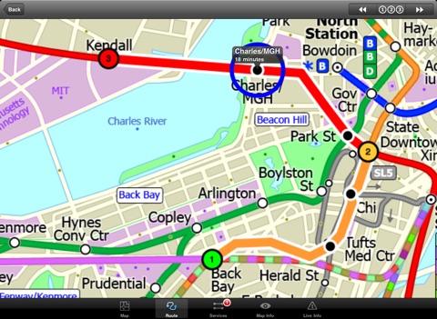 Boston Subway for iPad by Zuti screenshot 3