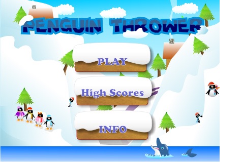 Penguin Thrower - A Hungry Whale in the Ocean screenshot 3