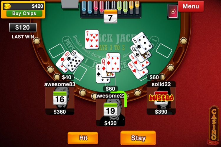 Blackjack Live : Casino All-In