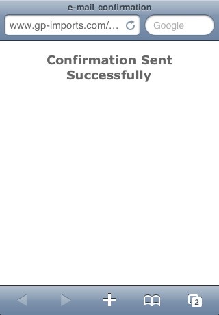 Email Delivery Confirmation