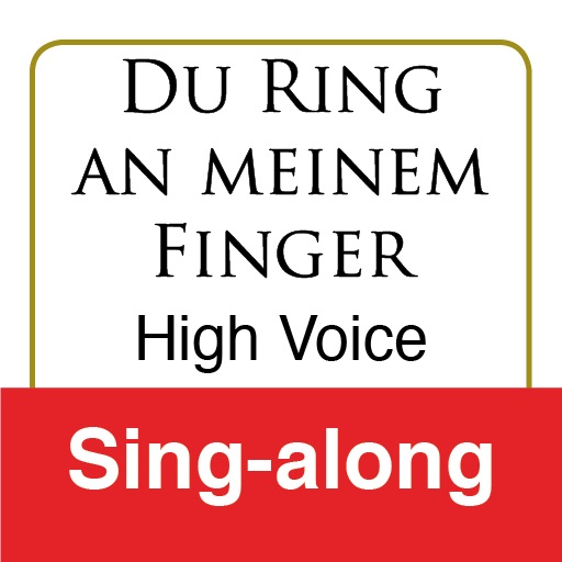 Du Ring an meinem Finger, Schumann (High Voice & Piano - Sing-Along)