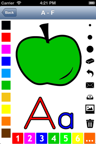 Alphabet Malbuch für Kinder: Buchstaben malen lernen (englisch) screenshot 2