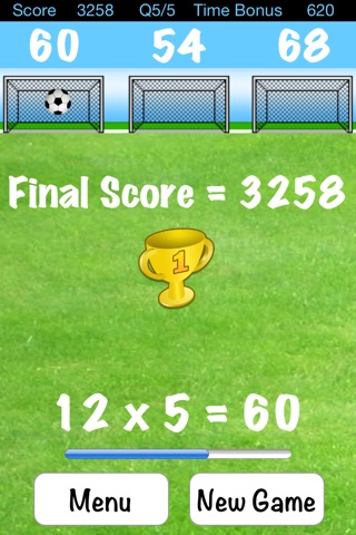 Times Table Football LITE screenshot 3