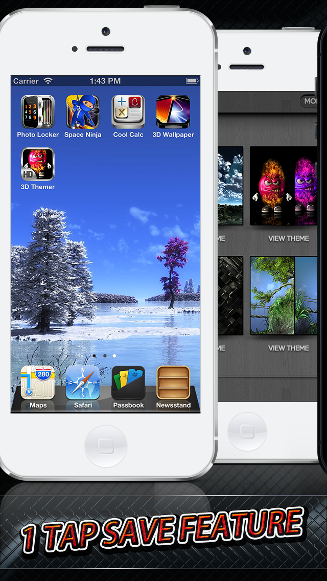 3D Themer FREE HD - Retina Wallpaper, Themes and Backgrounds for IOS 7のおすすめ画像4
