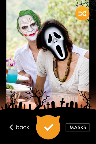 Boo Halloween - Funny and Scary Masks with Face Recognition screenshot 2