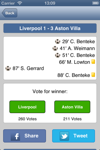 Live Scores for Aston Villa screenshot 3