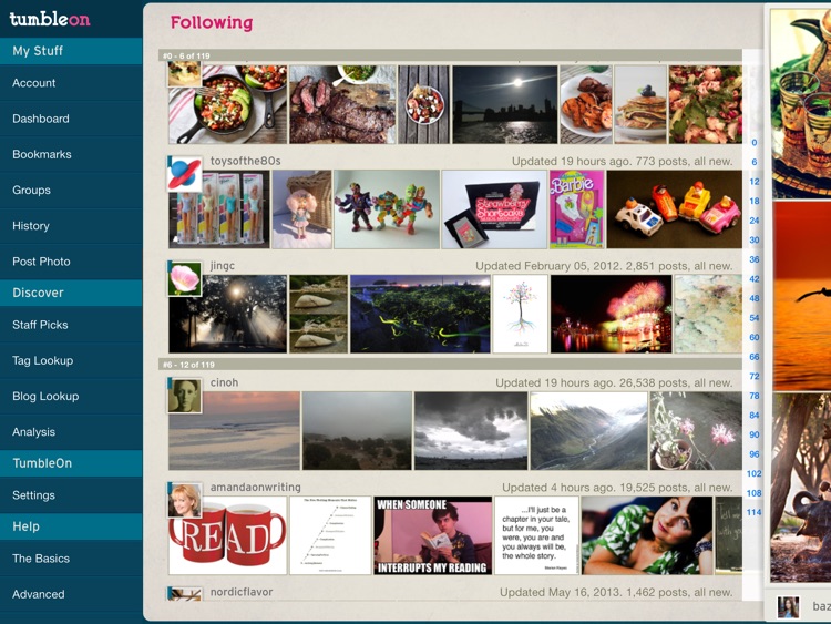 TumbleOn HD - Photo viewer for Tumblr images. screenshot-3