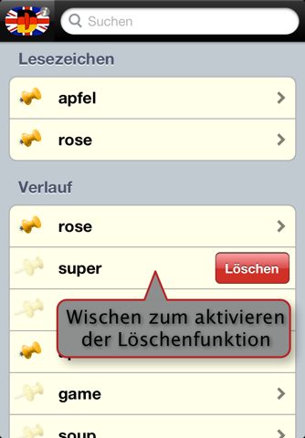 M's Dictionary - German English - Lite screenshot 2