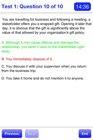 EPSO: Situational Judgement  . screenshot 3