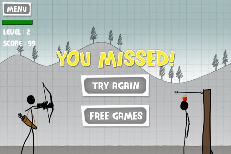 A Stickman Apple Shooting Showdown - Pro